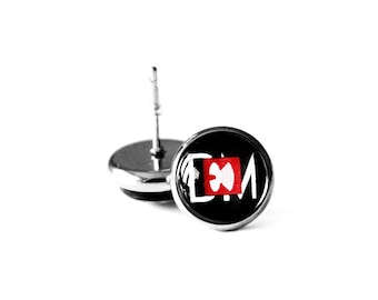 Depeche Mode Jewelry, MFTM Earrings, Music For The Masses, Depeche Mode Studs, Surgical Steel Studs