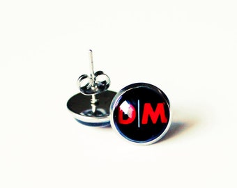 Depeche Mode Jewelry, Memento Mori Earrings, Depeche Mode Studs, Surgical Steel Studs, New Logo