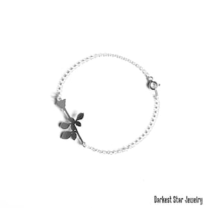 Depeche Mode Jewelry, Violator Bracelet, Silver Rose