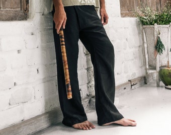 Black Linen Pants,%100 Linen Pants Men,linen Mens Clothing,quality Soft  Linen,organic Classic Clothing for Men , Boho Minimalist Linen Pants 