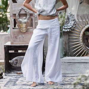 Low Rise White Pants -  UK