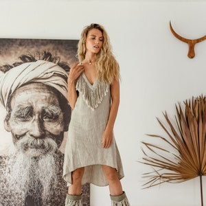 Boho tassel dress hot sale