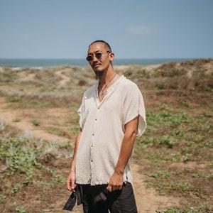 White bohemian shirt online