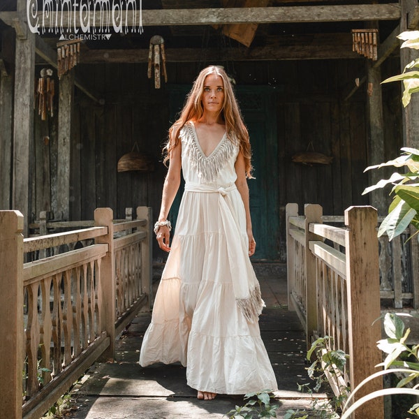 White Fringe Dress - Etsy