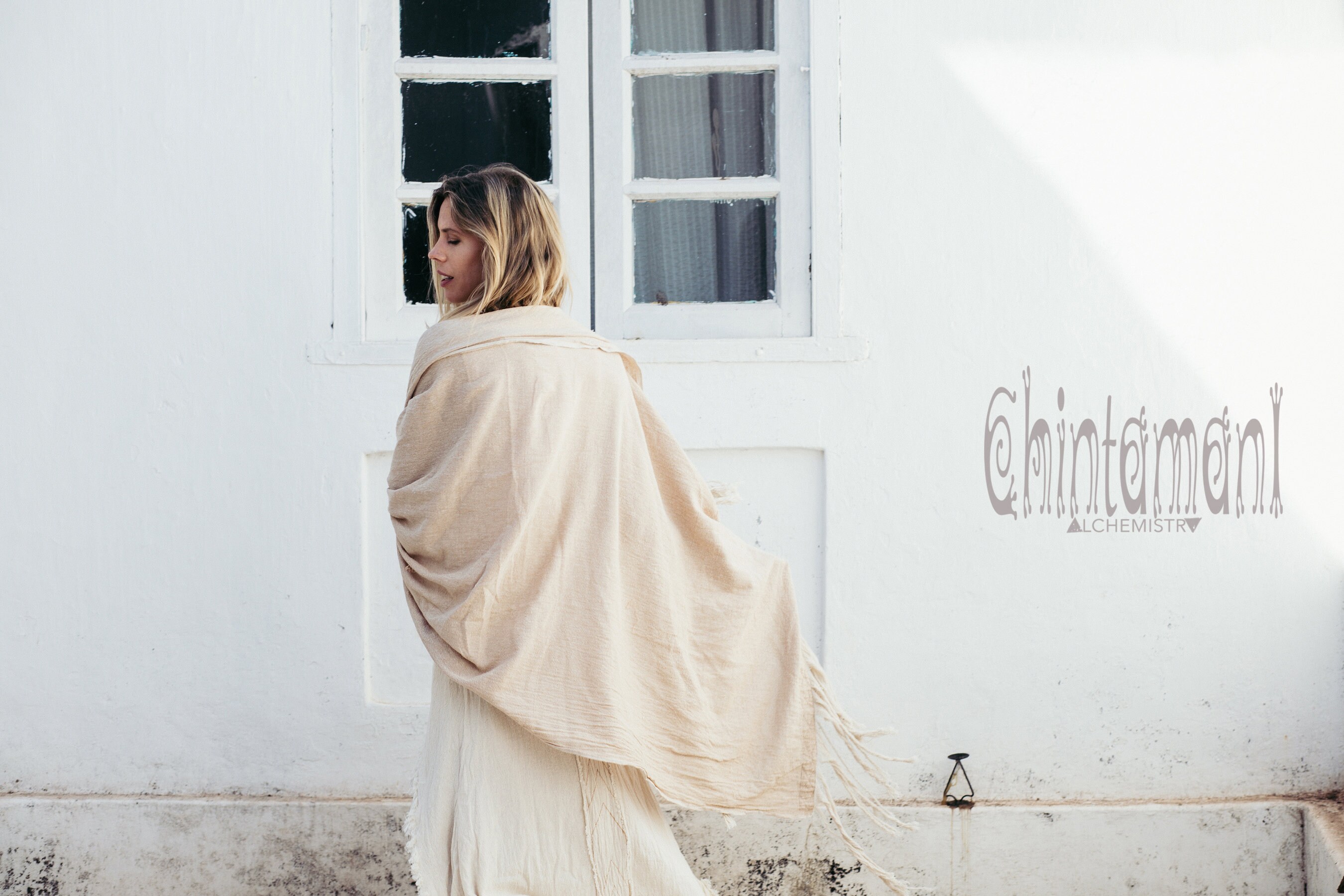 Boho Shawl Wrap ∆ Eco Raw Cotton Bohemian Shawl ∆ Extra Boho Shawl Wrap ∆ Eco Raw Cotton Bohemian Shawl ∆ Extra