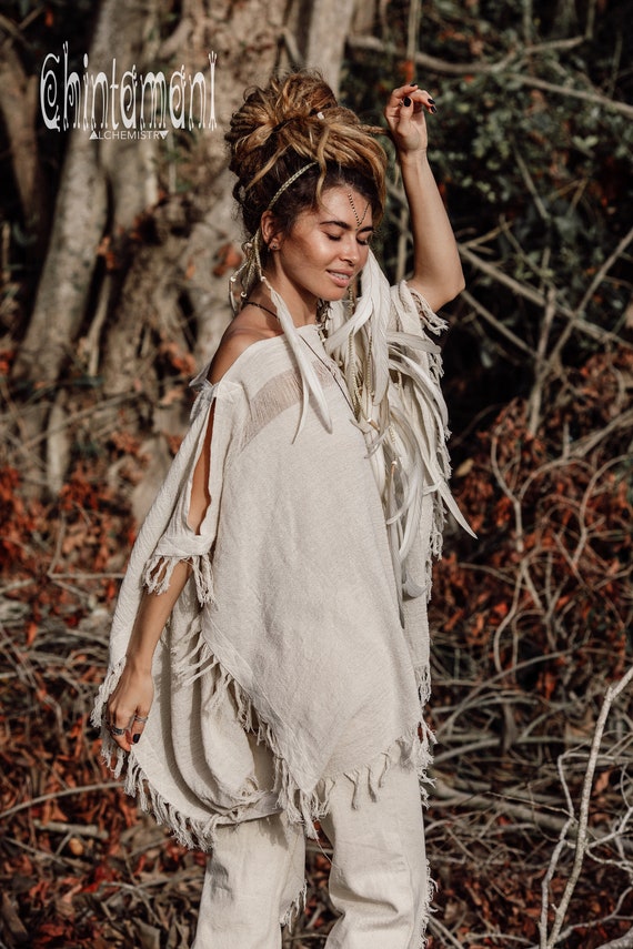 Cotton top boho clothing