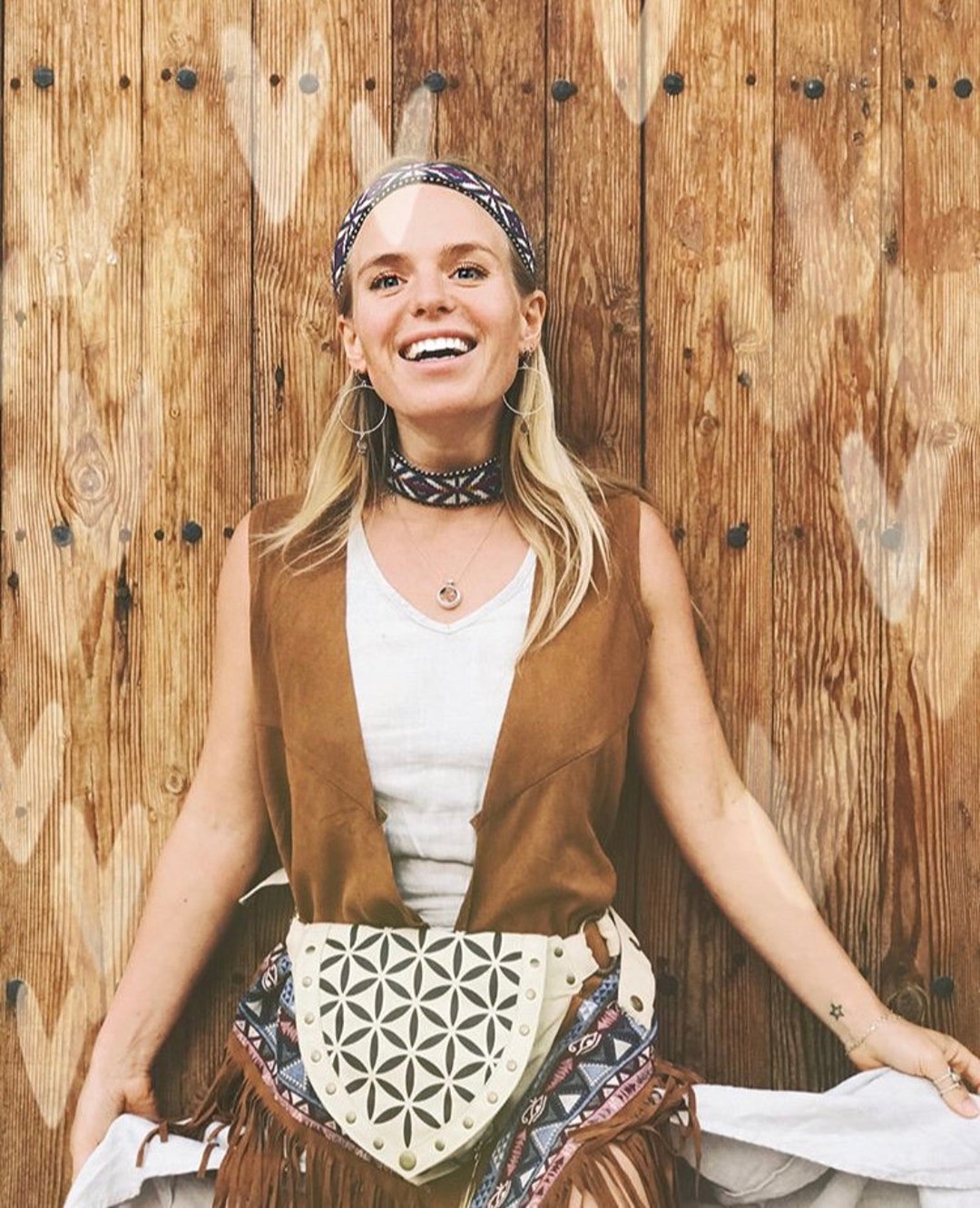 Cotton Belt Bag Canvas Vegan Hip Bag Thigh Pockets Belt Etsy