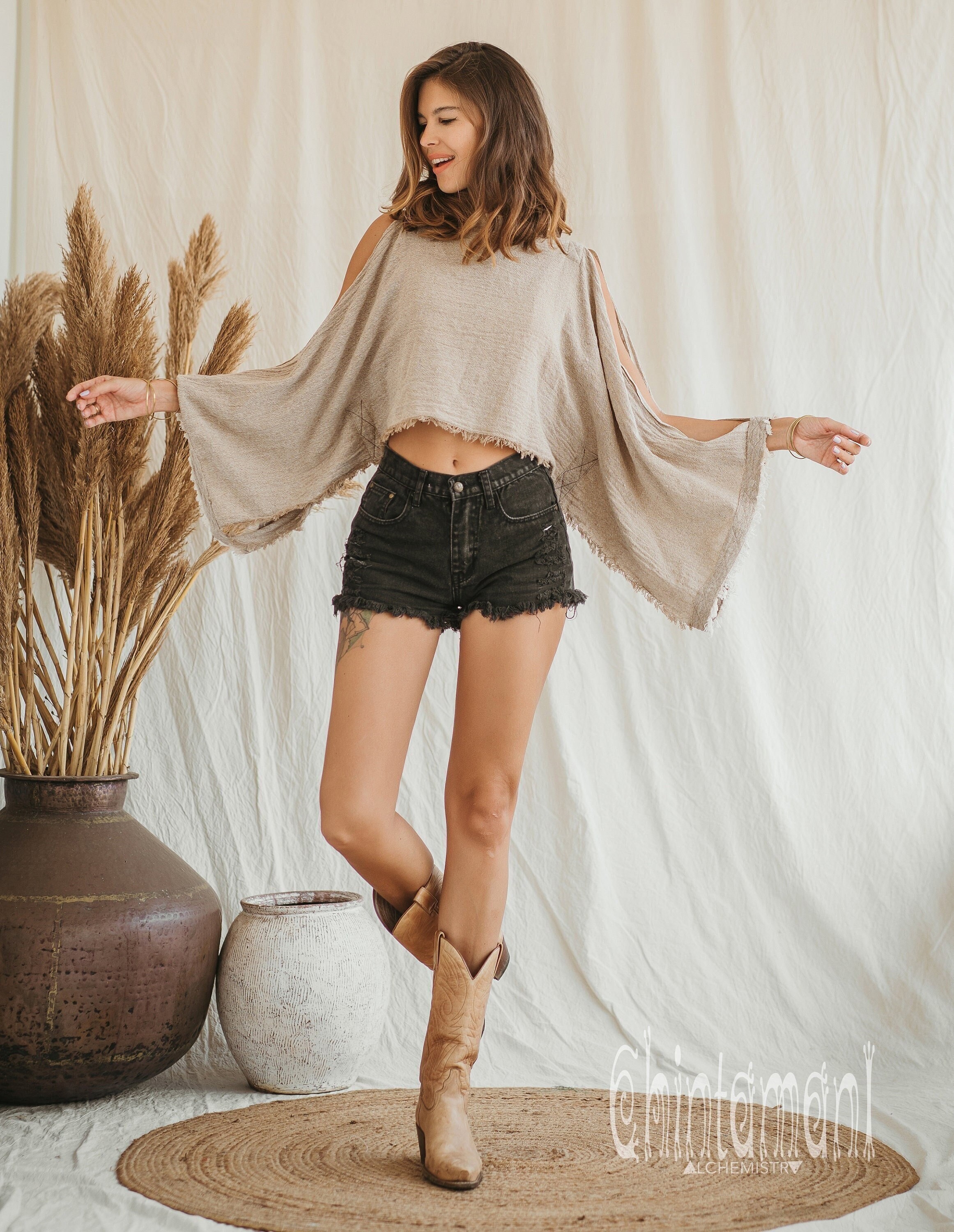 Dragon embroidery crop top loose sweatshirt sale