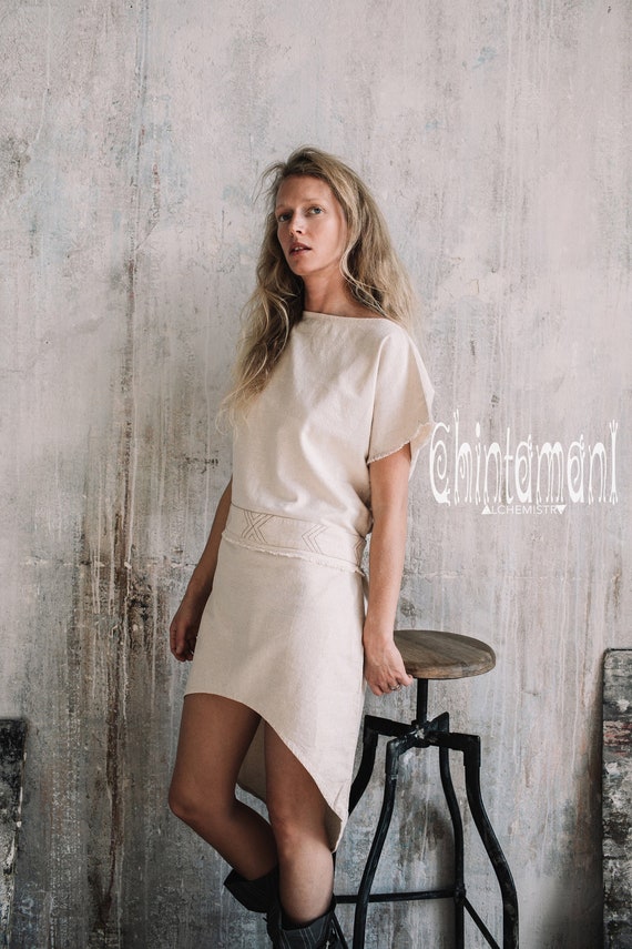 white boho mini dress