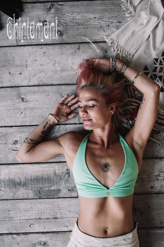 halter yoga bra