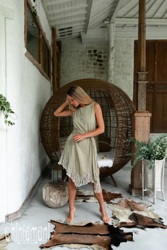 Sage Fringe Tank Sage Fringe Tank