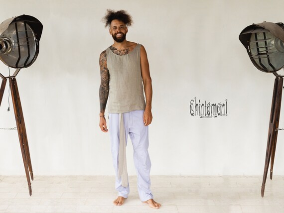 Light Twill Pants Nomad Clothing Mens Loose - Etsy