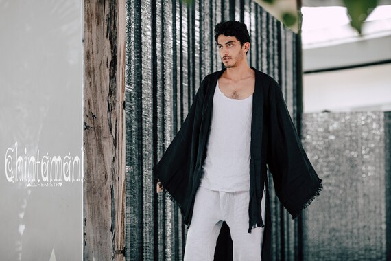 mens boho cardigan