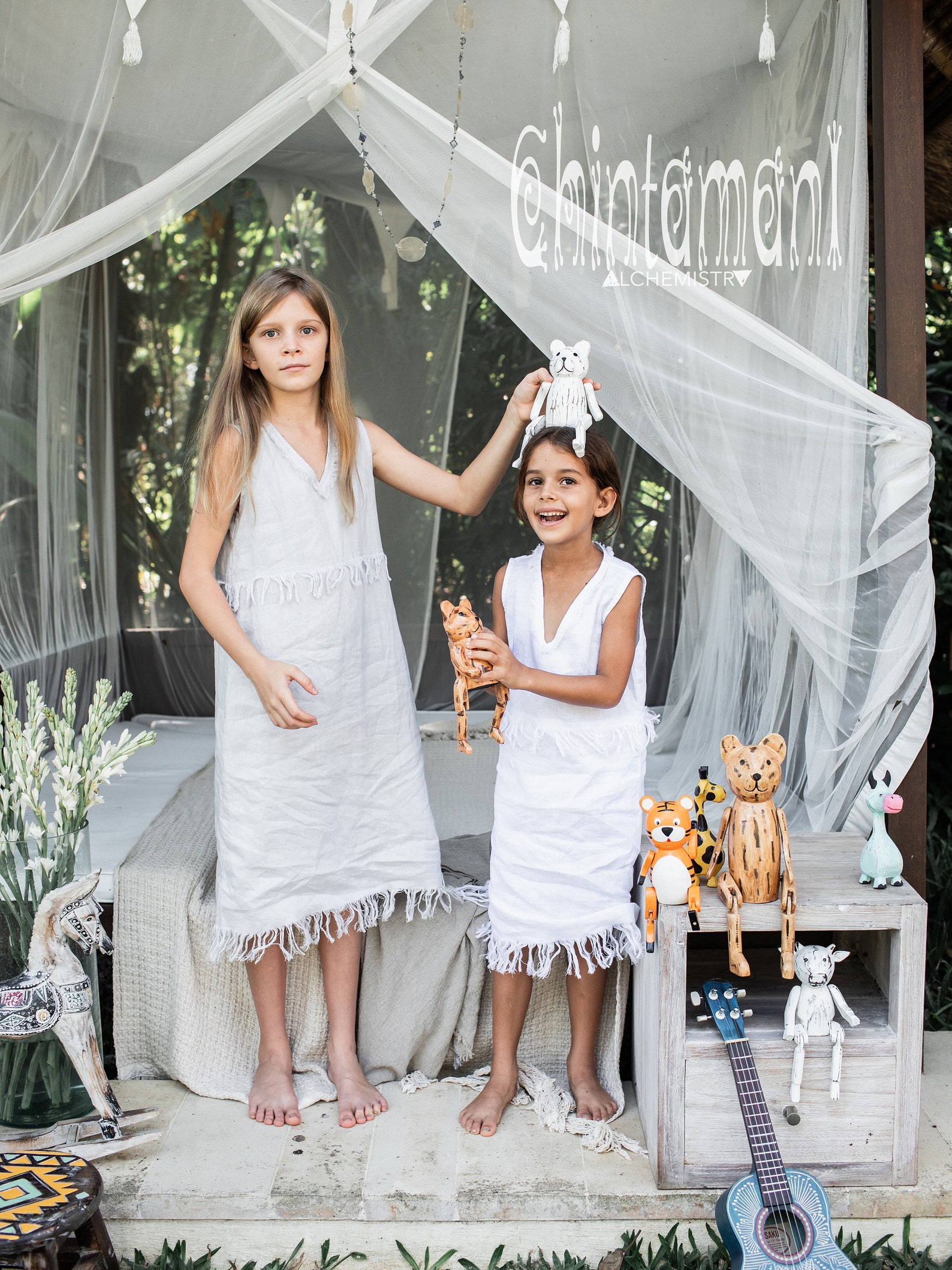 Girls Boho Dress Linen Bohemian Dress Organic Clothing Etsy