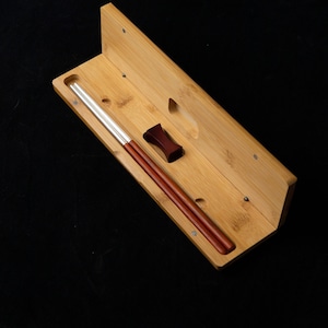 Custom Silver Chopsticks Red Rosewood Round Chopsticks Korean Chopsticks Personalized Engraving Christmas Gift Set With Rest and Bamboo Case