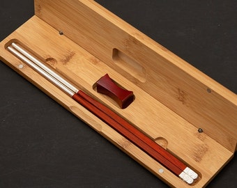 personalized silver chopsticks