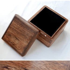 5&quot; Custom Premium Walnut Wood Watch Box, Keepsake Box, Storage box, Jewelry Box, Birthday gift