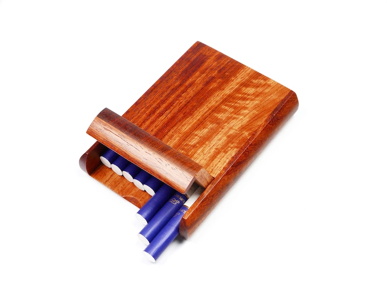 Rosewood Cigarette Case for 7 Kingsize Cigarettes Etsy
