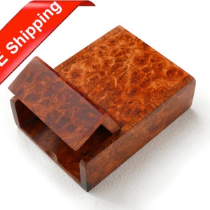 Scatola di sigarette in palissandro pieno premium limitato, portasigaretta in legno artigianale