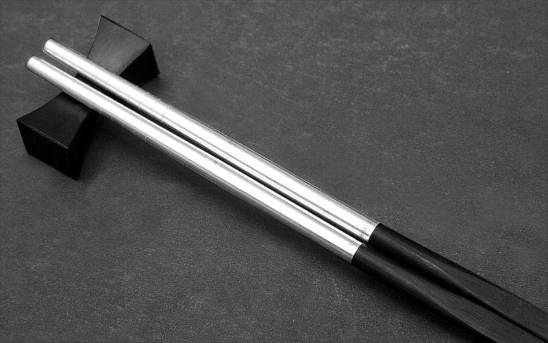 Custom Silver Chopsticks Ebony Wood Chopsticks Engraving Names Etsy