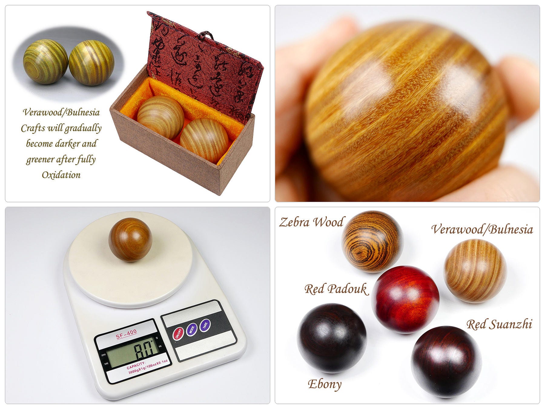Sfere Baoding Palline Cinesi Baoding Palla Palla Baoding da Meditazione, Palla Antistress per Esercizi di Salute Cinese(Color:e