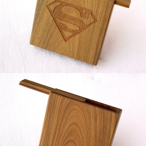 Custodia di legno Bulnesia personalizzato per Golf tee, processo CNC Uni-corpo, coperchio scorrevole e magnete fibbia, Verawood, sigaretta, sigaretta Box