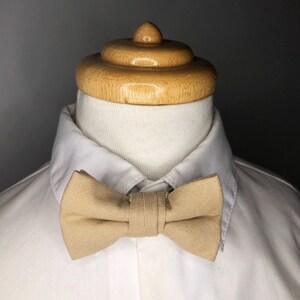 Natural linen / Beige linen baby bowtie / boys bowtie / children's bowtie