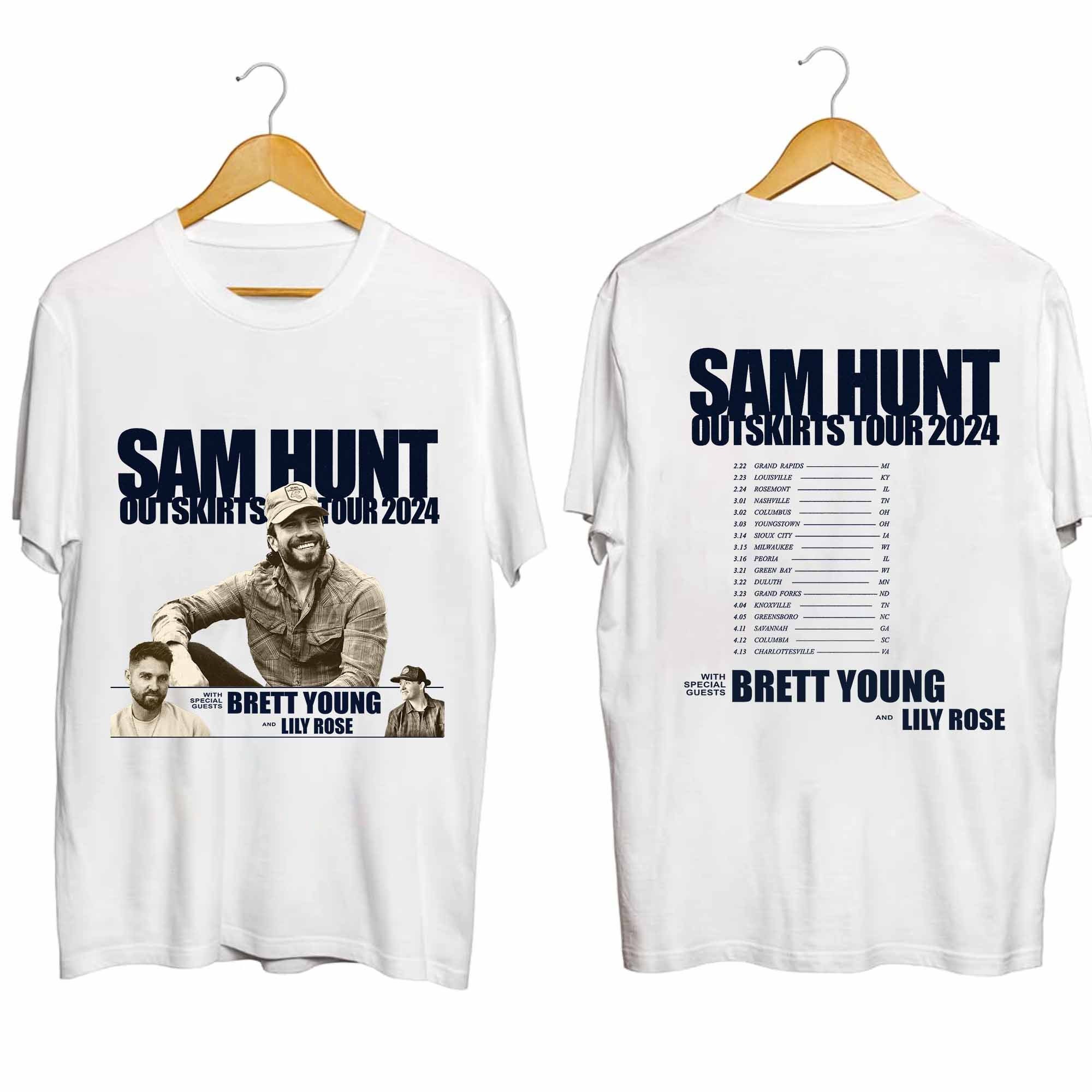 Sam Hunt 2024 Outskirts Tour Shirt, Sam Hunt Fan Shirt, Sam Hunt