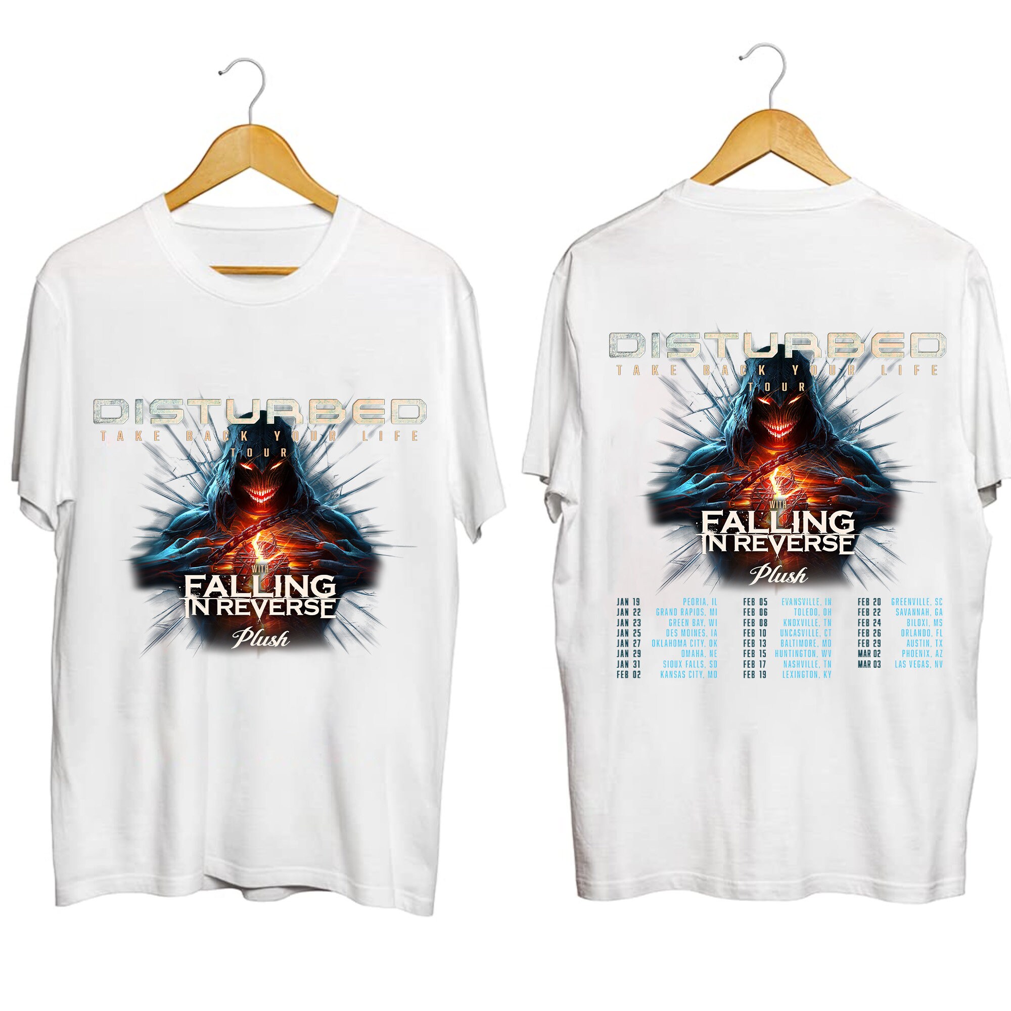 Disturbed 2024 Tour Shirt, Disturbed Band Fan Shirt, Disturbed 2024