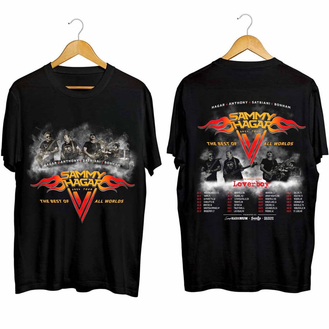 Sammy Hagar the Best of All Worlds 2024 Tour Shirt, Sammy Hagar Fan