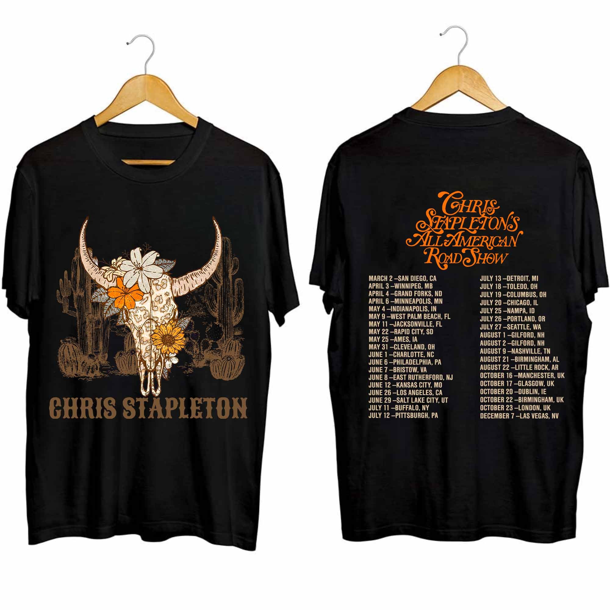 Chris Stapleton All American Road Show 2024 Tour Shirt