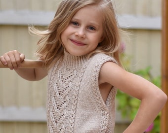 Knitting Pattern - Hoya Vest (Child and Teen sizes)