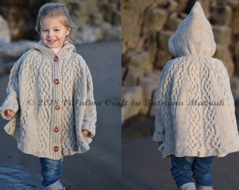 Knitting Pattern - Fairyland Poncho (Toddler and Child sizes)