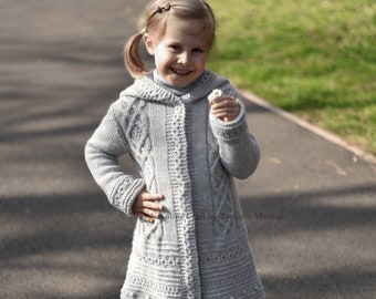 Knitting Pattern - Stitch Symphony Coat (Child and Teen sizes)