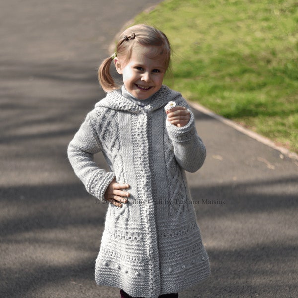 Knitting Pattern - Stitch Symphony Coat (Child and Teen sizes)