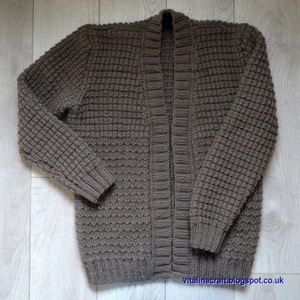 Knitting Pattern Gear Cardigan Adult sizes image 8