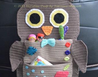 Crochet Pattern - Owl Treasure Organiser