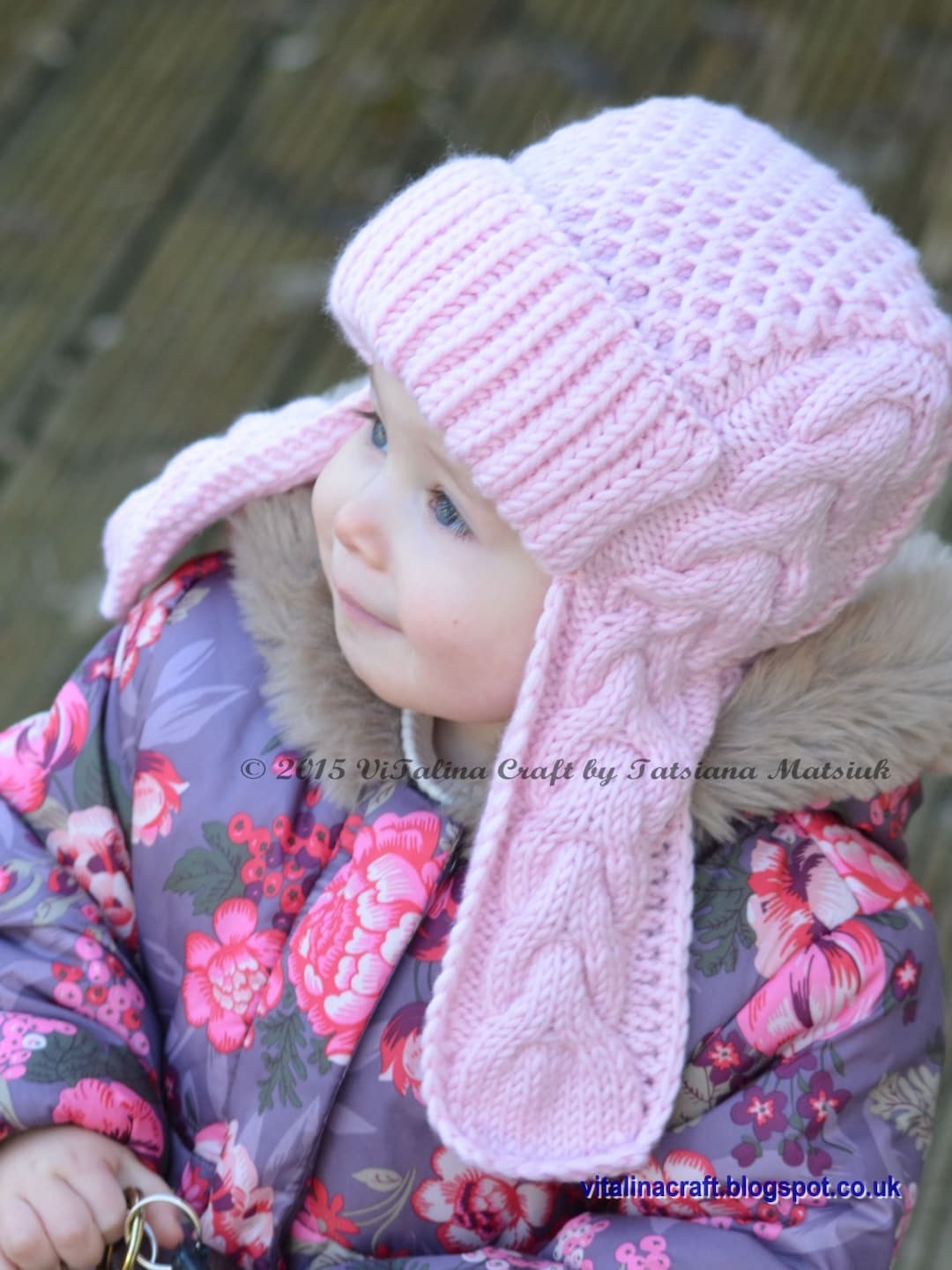 Knitting Pattern Winterberry Earflap Hat (from Toddler to Child