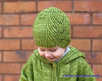 Knitting Pattern - Liane Hat (From Toddler to Adult sizes)