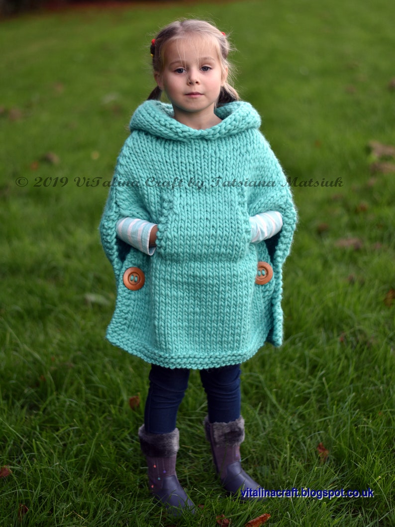 Knitting Pattern Ramble Poncho All sizes image 7