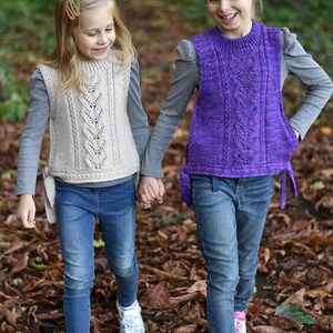 Knitting Pattern Hoya Vest Child and Teen sizes image 3