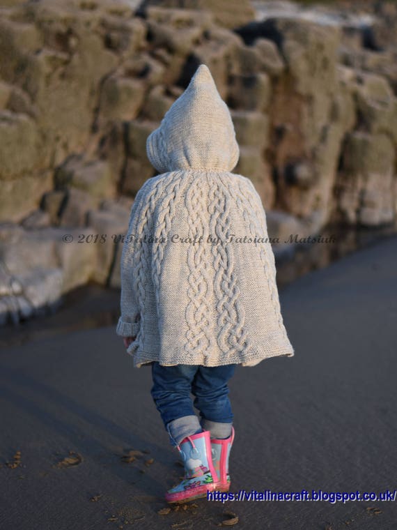 Knitting Pattern - Fairyland Poncho (toddler and Child Sizes