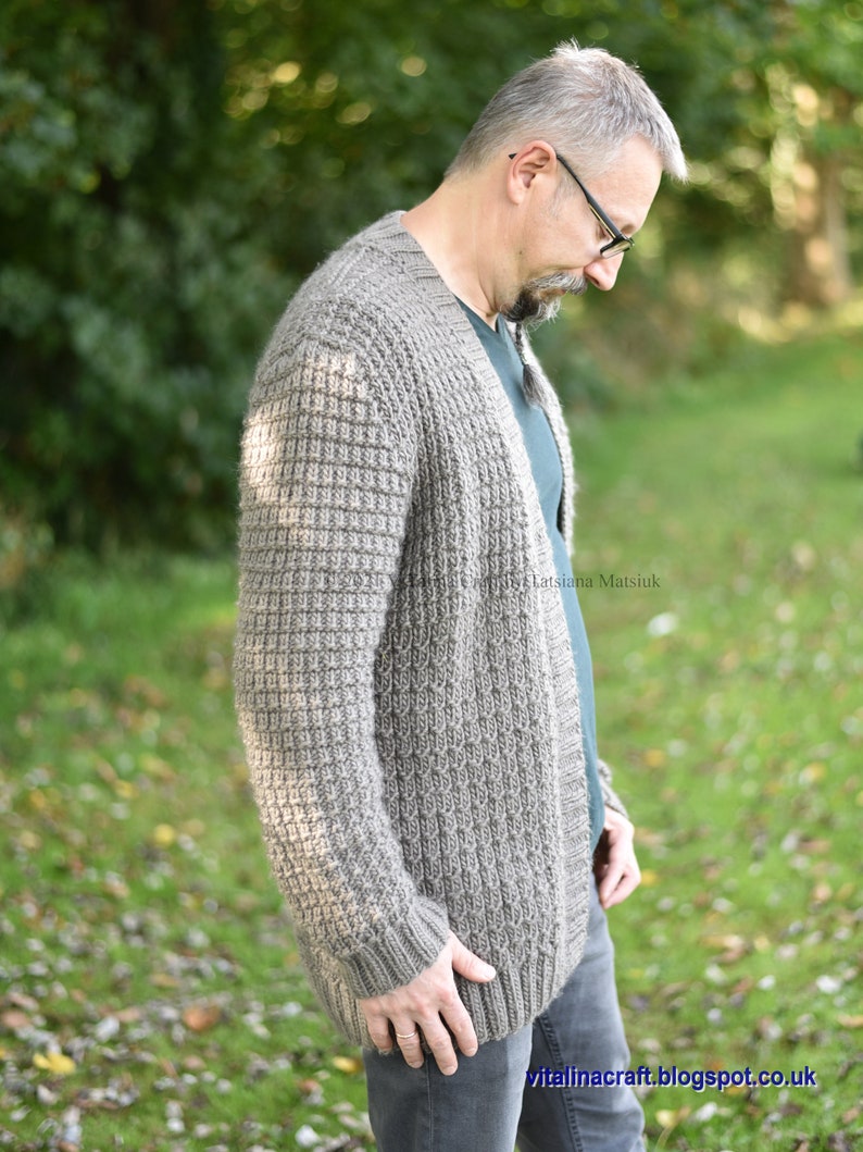 Knitting Pattern Gear Cardigan Adult sizes image 4