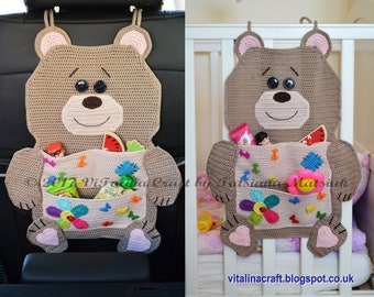 Crochet Pattern - Teddy Treasure Organizer