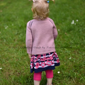 Knitting Pattern Liane Cardigan Toddler, Child and Teen sizes image 2