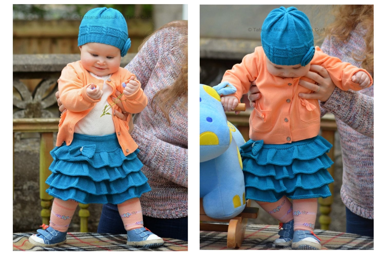 Knit Baby Skirt Etsy