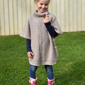 Knitting Pattern Transformer Poncho and Hat Set child and Adult Sizes ...