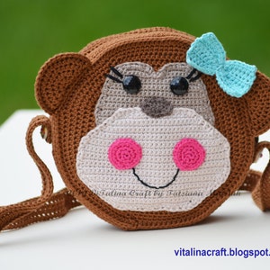 Crochet Pattern - Lucky Monkey Purse