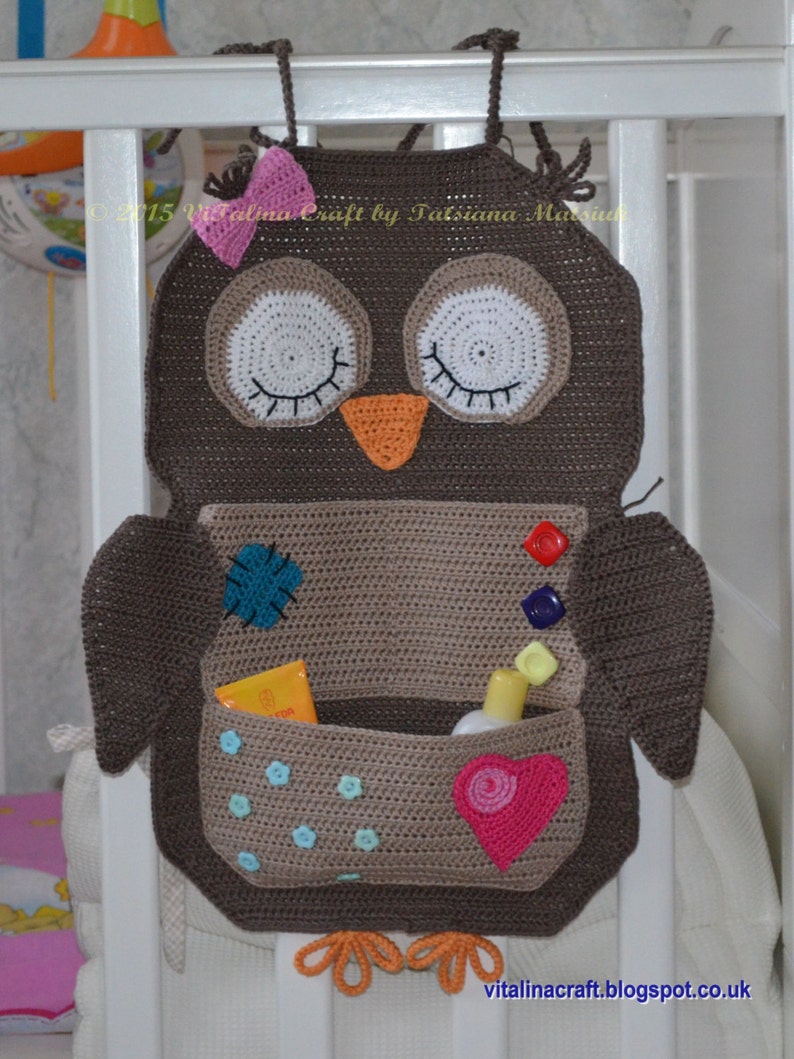 Crochet Pattern Owl Treasure Organiser image 4