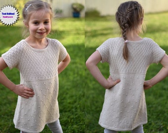 Knitting Pattern - Talea Tunic (Baby, Child and Teens sizes)